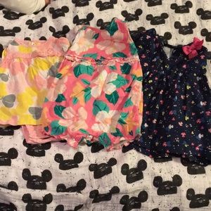 Carters bundle of 3 bodysuit/dress